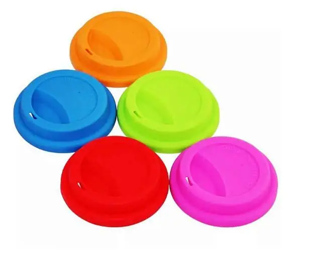 

9cm Silicone Cup Lids Anti Dust Spill Proof Food Grade Silicone Replacement Coffee Mug Cover Milk Tea Cup Airtight Seal Lids