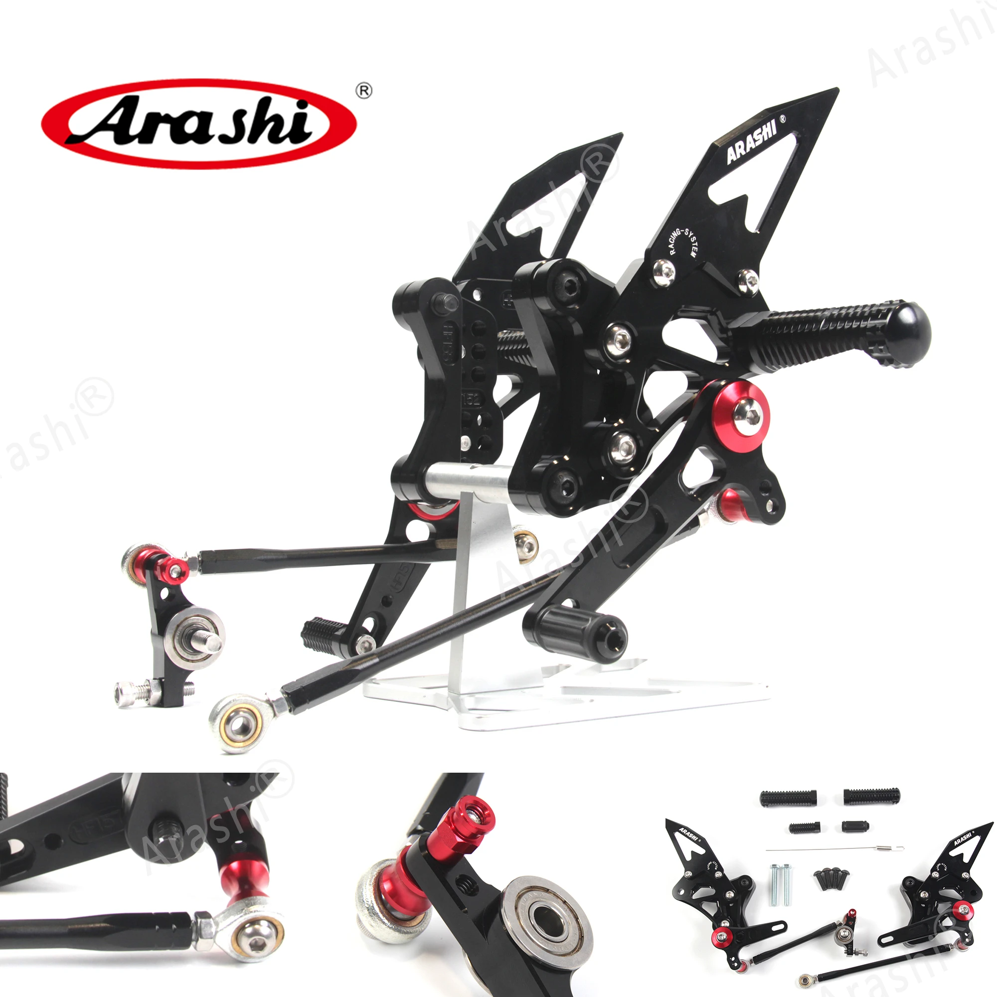 

Араши Rearset для поездок на мотоцикле DUCATI 1098 1098S 1098R 2007 2008 2009 ЧПУ Регулируемые подножки подножка мотоциклиста 848 2008-2010