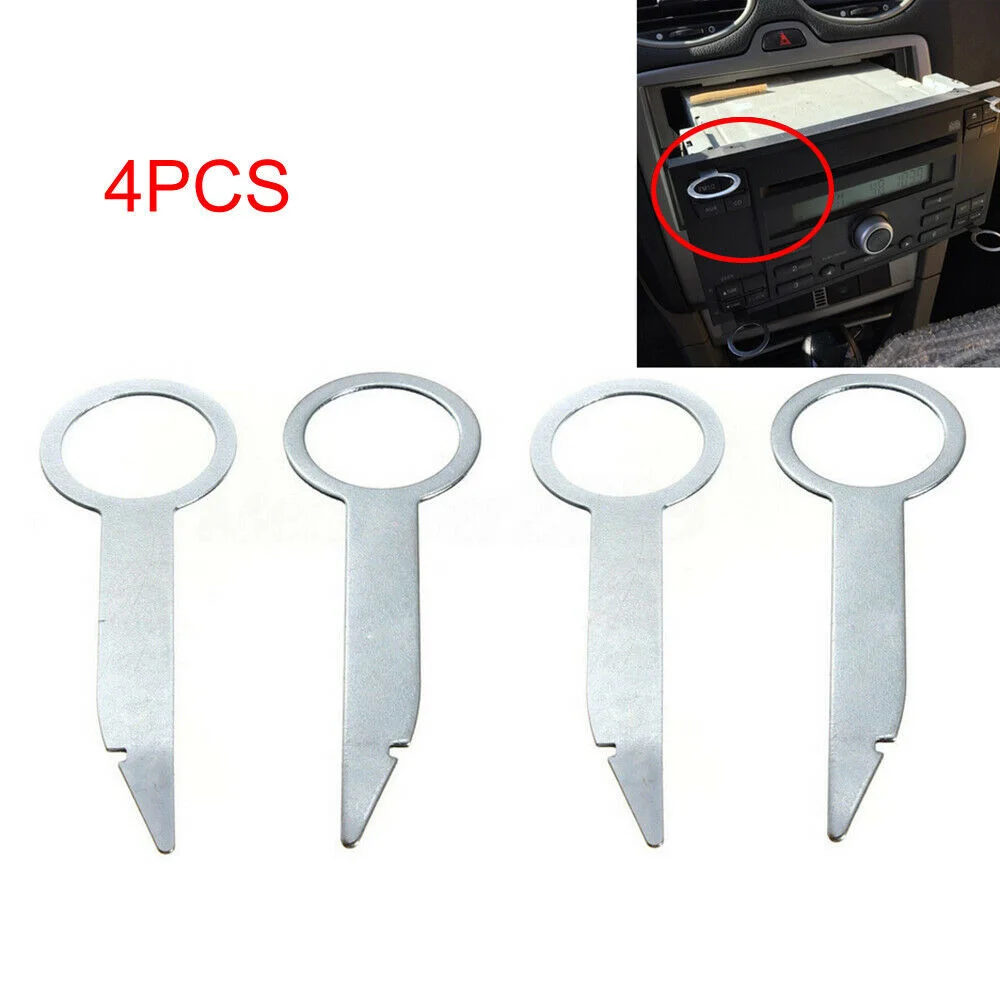 4x Car Radio Stereo Removal Release Tool Keys Dedicated Disassembly Tool For Parts Car Tuning Accessories Products Universal