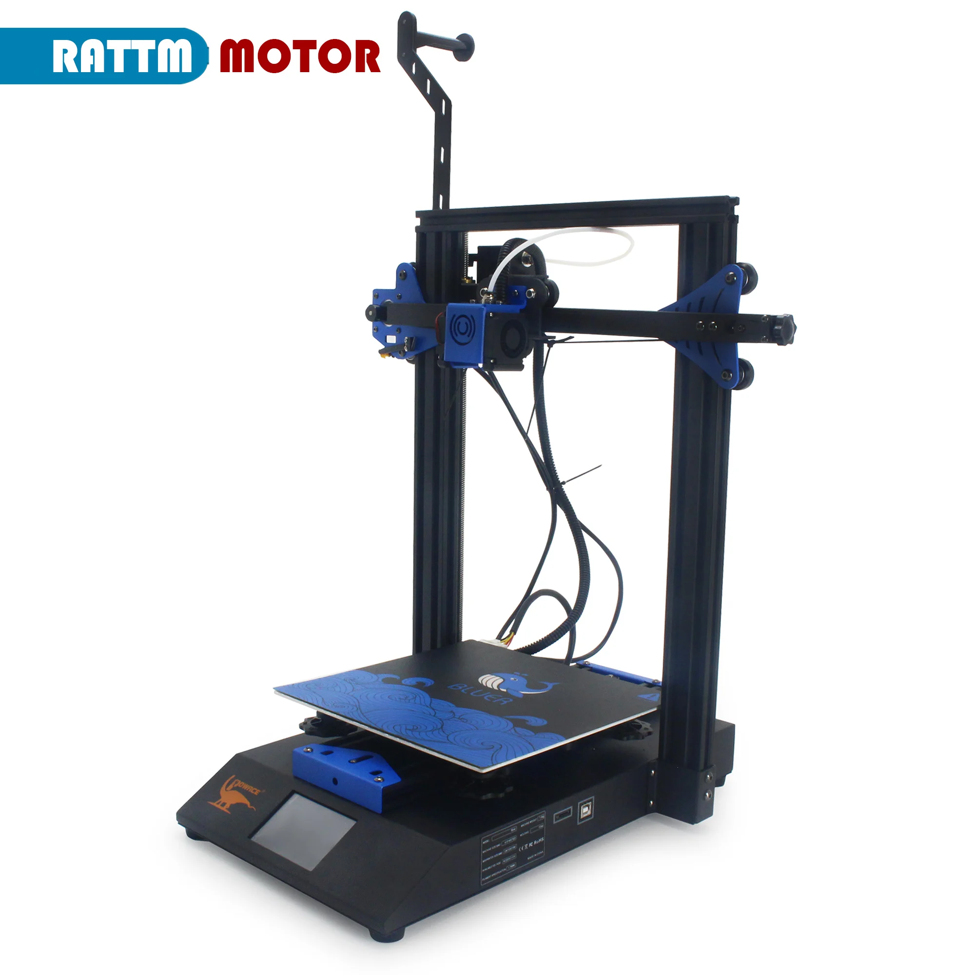 

【EU /US】Bluer V2 3D printer Kit with Silent Driver TMC2225 High Precision 3.5 inch Large TFT Color Touch Screen 110V /220V