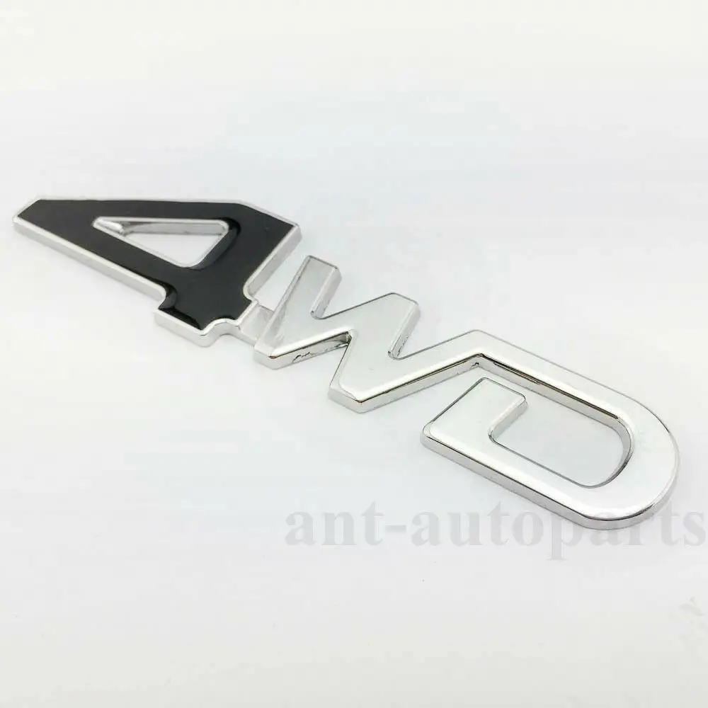 Metal Chrome 4WD 4x4 Car Rear Trunk Tailgate Emblem Badge Decal Sticker