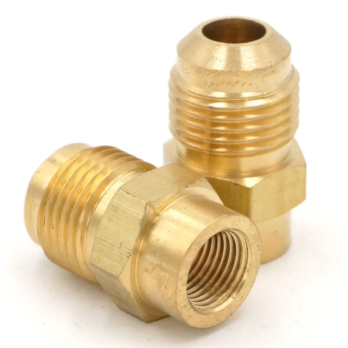 Fit Rohr OD 3/8 " - 1/8" NPT Weiblichen Messing SAE 45 Grad Rohr Fitting Adapter Anschlüsse 1000 PSI