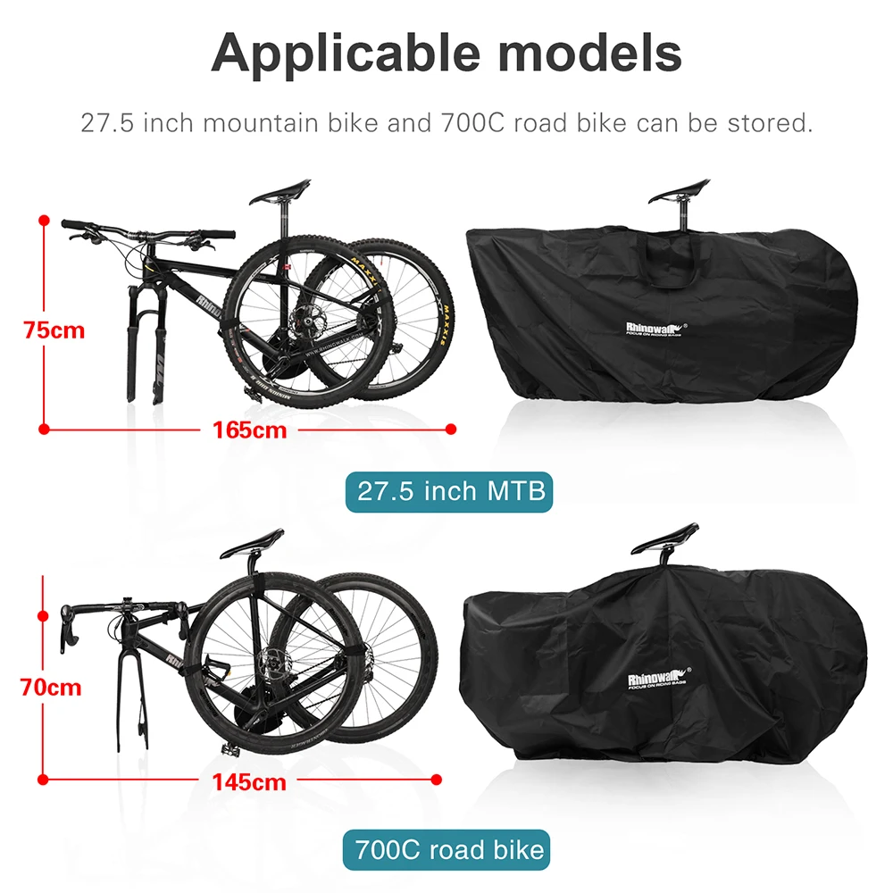 Rhinowalk Bicycle Carry Bag For 26-27.5 Inch Portable Cycling MTB 700C Travel Outdoor Transport Loading Bag