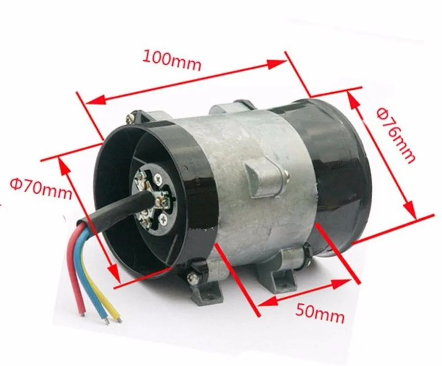 12V 16.5A Car Electric Turbine Power Turbo 3000KV 35000 rpm 300W With Automatic Controller