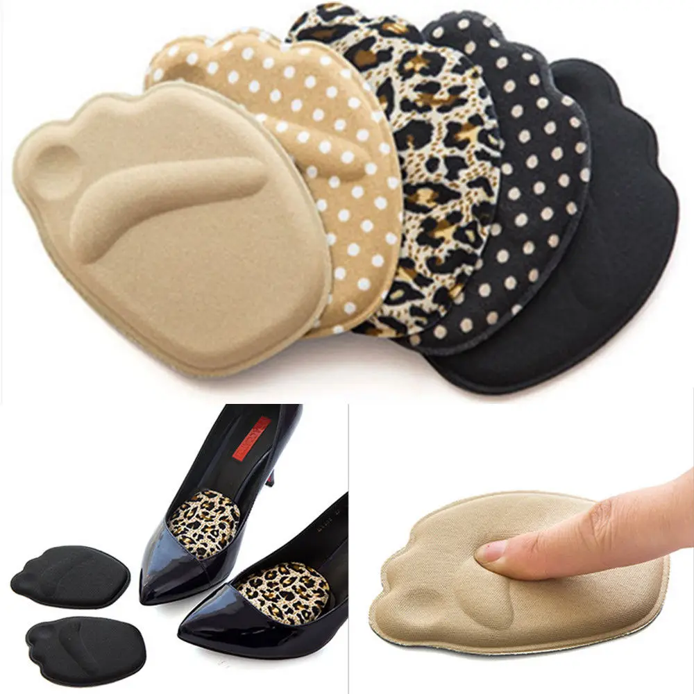 1Pairs Sole High Heel Foot Cushions Forefoot Anti-Slip Breathable Shoes Pad Soft Inserts Insoles