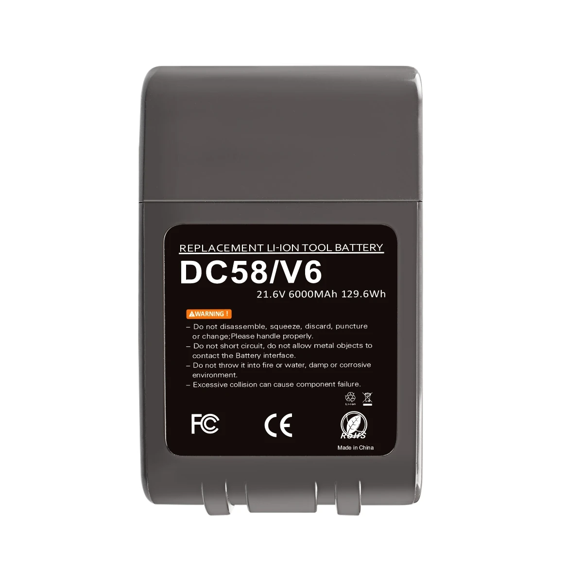 Powtree 6000mAh 21.6V akumulator litowo-jonowy do odkurzacz Dyson V6 DC58 DC59 DC61 DC62 DC74 SV09 SV07 SV03 965874-02