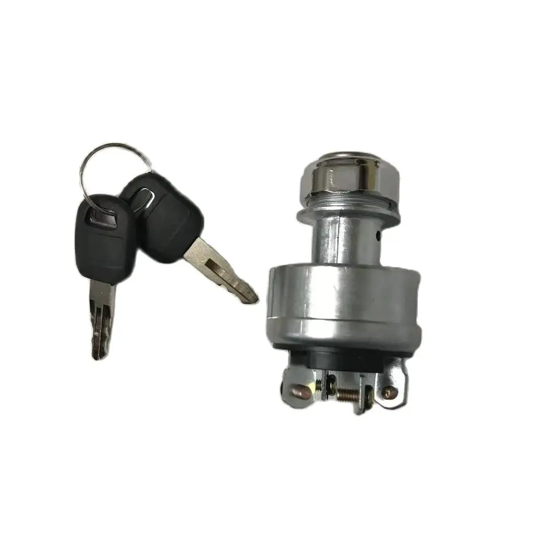 E320C Replacement Ignition Switch with 2 Keys Four-wire Ignition Switch 9G7641 For Caterpillar Excavator 9G-7641