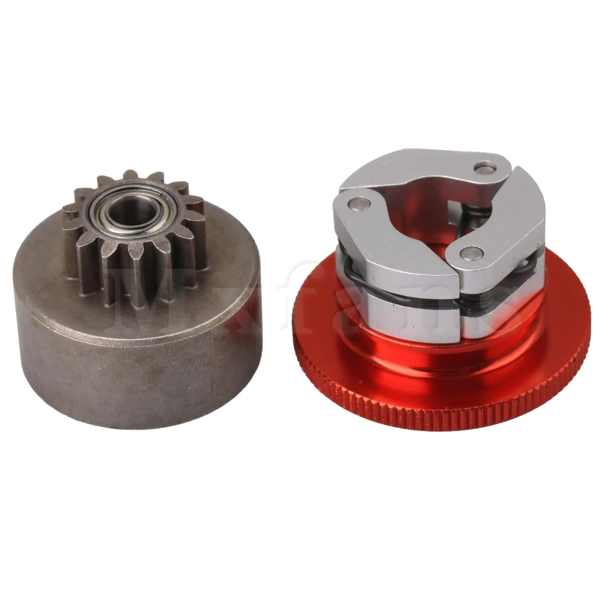 Volante de actualización de aluminio rojo D10201 con juego de embrague para coche RC1:8