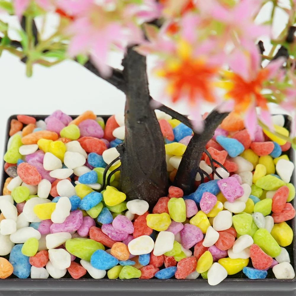 حديقة طبيعية حصى زهرة بونساي حجر وعاء صغير نبات عصاري حوض للأسماك الحجارة في الهواء الطلق حصى عصاري مزهرية مزخرفة #4