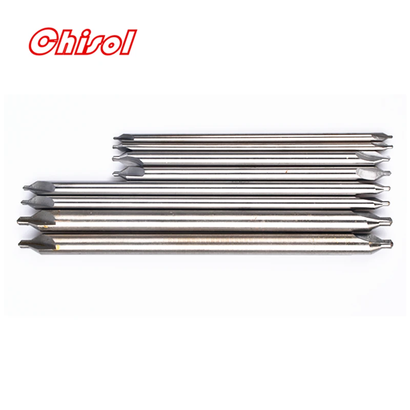 

HSS Drilling Lengthen Center Drill 60 degree 1mm 1.5mm 2mm 3mm 4mm 5mm 6mm 100mm 150mm 200mm length