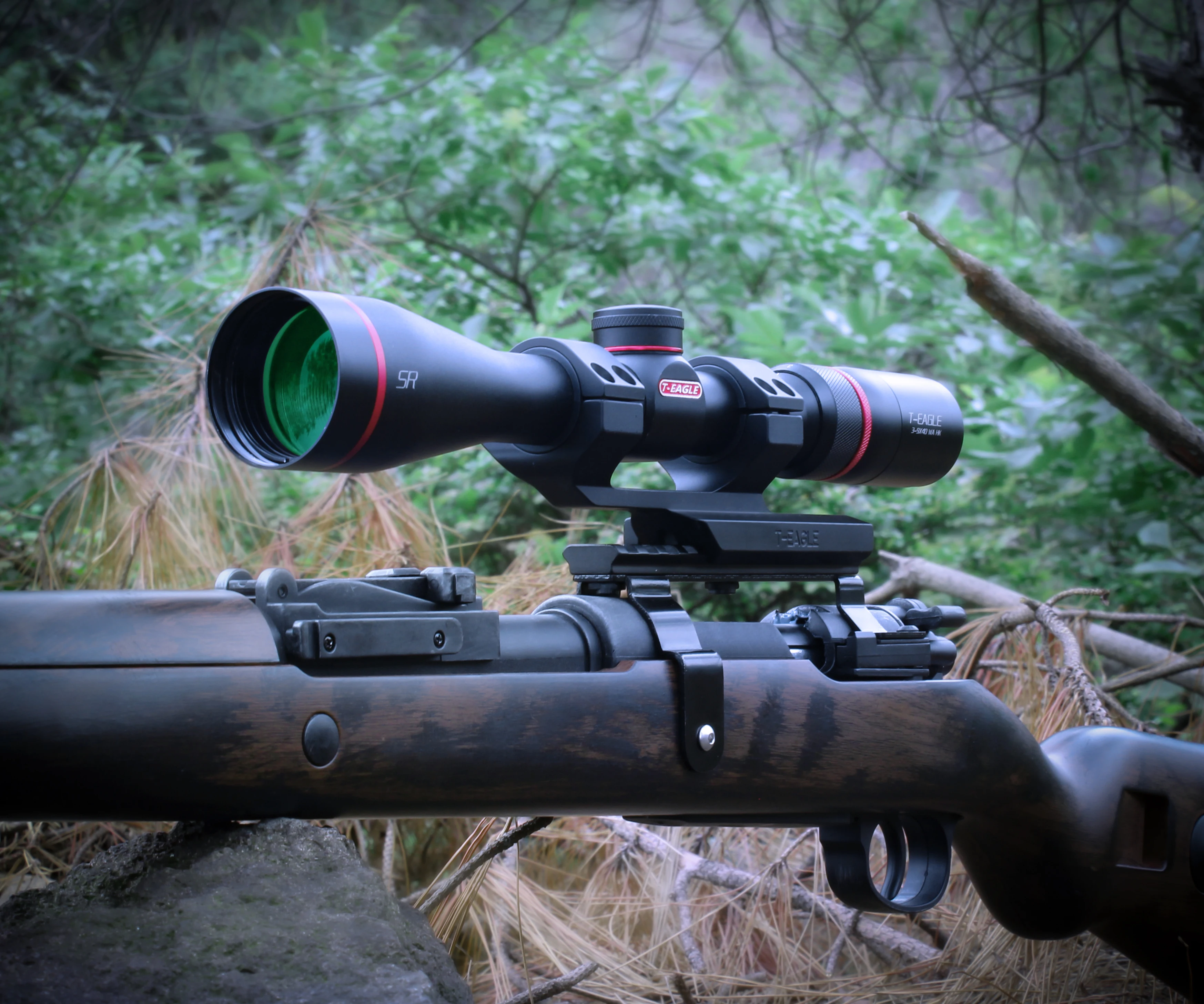 Imagem -03 - T-eagle-ir Air Rifle Optics Sniper Riflescopes Compactos Ponto Vermelho 11 mm Montagens Visão Óptica 3-9x40 sr