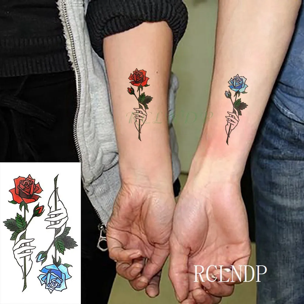 Wasserdicht Temporäre Tattoo bunte motte orchidee tatto aufkleber flash-tatoo gefälschte tattoos für mädchen frauen dame