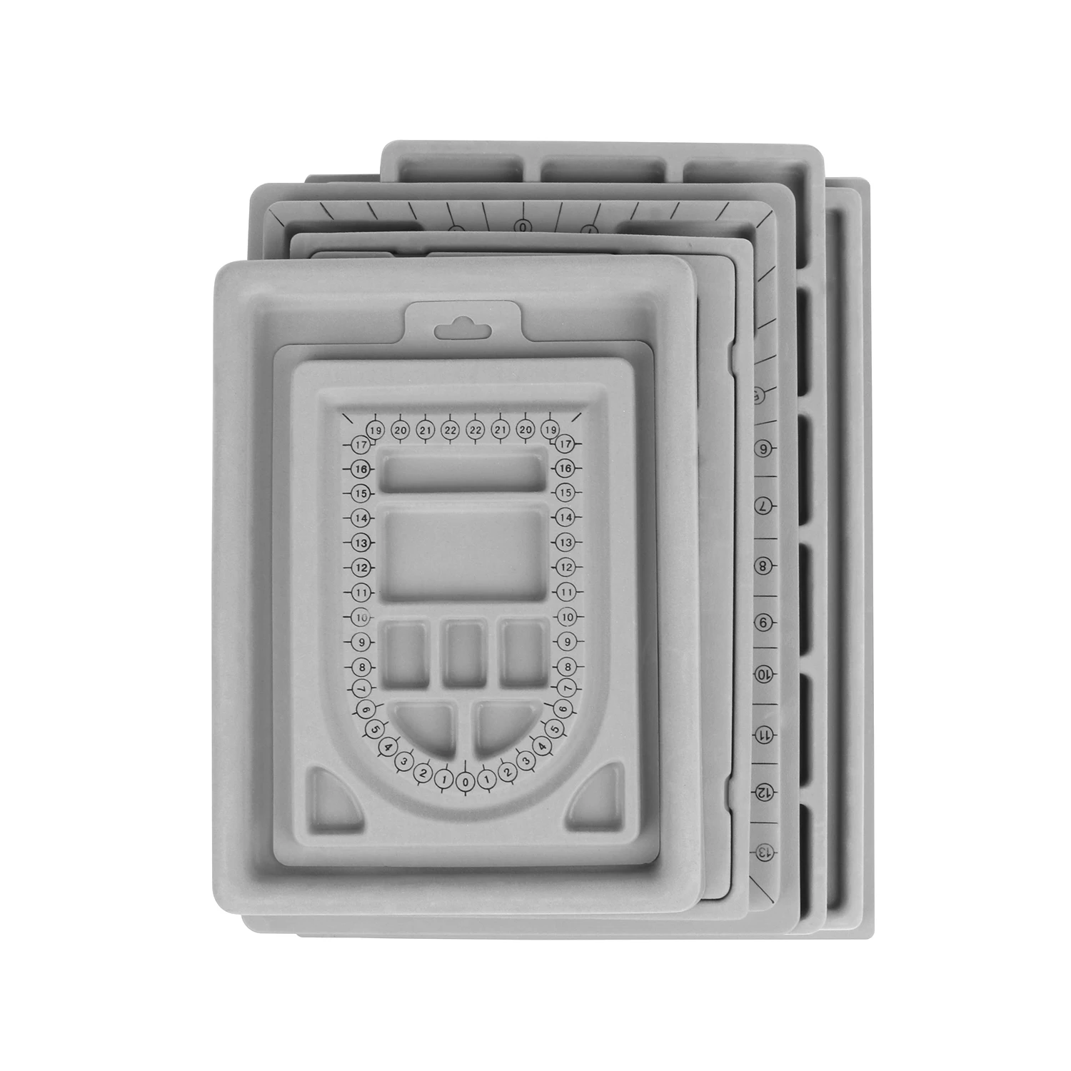 Grijs Stroomden Kraal Boord Organizer Tray Voor Diy Sieraden Maken Armband Ketting Kralen Ontwerp Craft Meten Accessoires