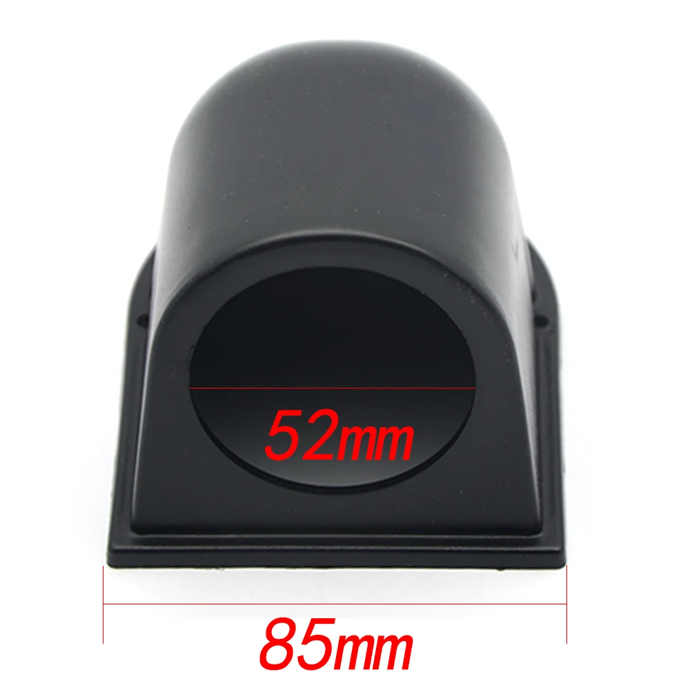 DRAGON GAUGE Universal Black 52mm Single Dash Gauge Pod Mount Holder For Car Gauge