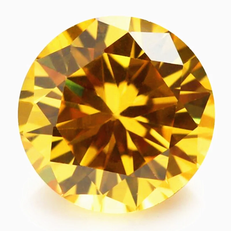 10.50 Cts Natural Gemstone Yellow Sapphire 12mm Round Cut Gem Sri-Lanka VVS