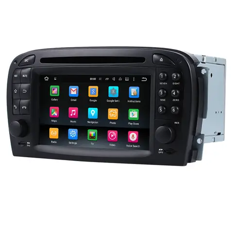 메르세데스 벤츠 R230 SL350 SL500 SL55 SL600 SL65용 4+64GB 스테레오 라디오(Carplay 포함)