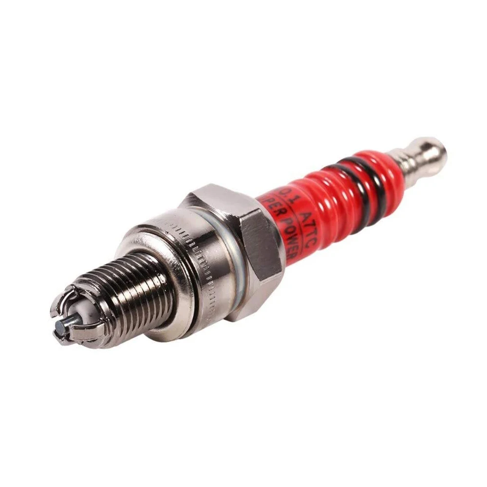 2pcs High Performance 3 Electrode Iridium Spark Plug 10mm For Scooter Atv Quads For GY6 50cc 110cc 125cc 150cc