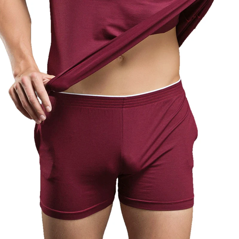 Superbody Breathable Men\'s Underwear Boxer Shorts Men Pajamas Soft Comfortable Shorts Men Boxers Lounge Sleep Wear