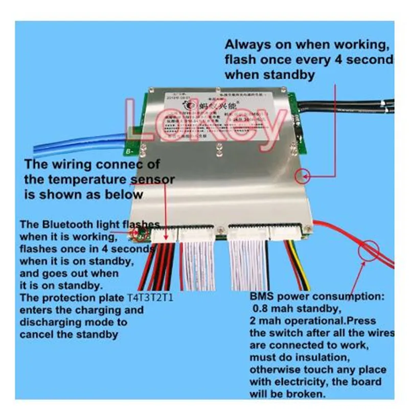 BMS 10S 13S 14S 16S 20S 24S 72V 60V 48V Lifepo4 liion Lipo Battery Protection Board BMS 500A 450A 300A 200A Bluetooth APP screen