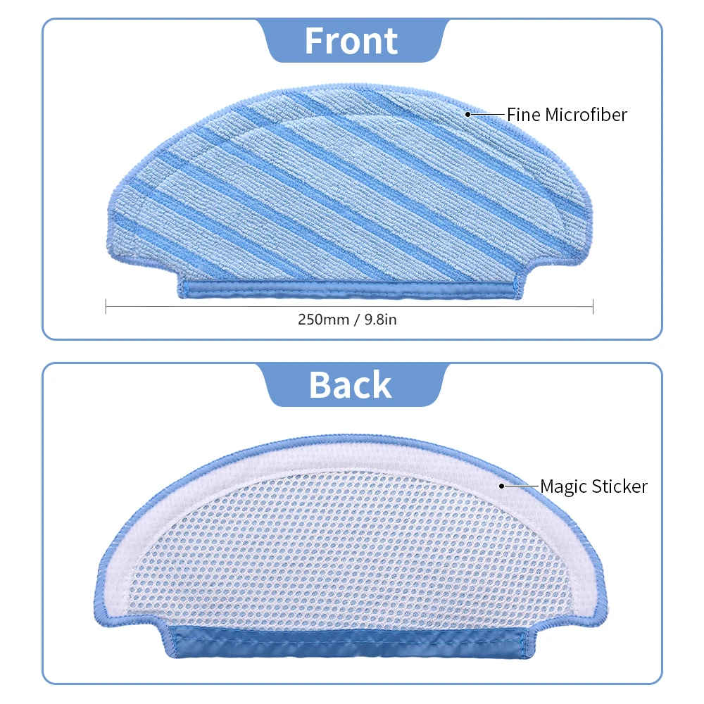 Filtro principal escova lateral mop saco de pó compatível com ecovacs deebot ozmo t8 aivi/t8 max/t9 aivi/t9max peças aspirador pó
