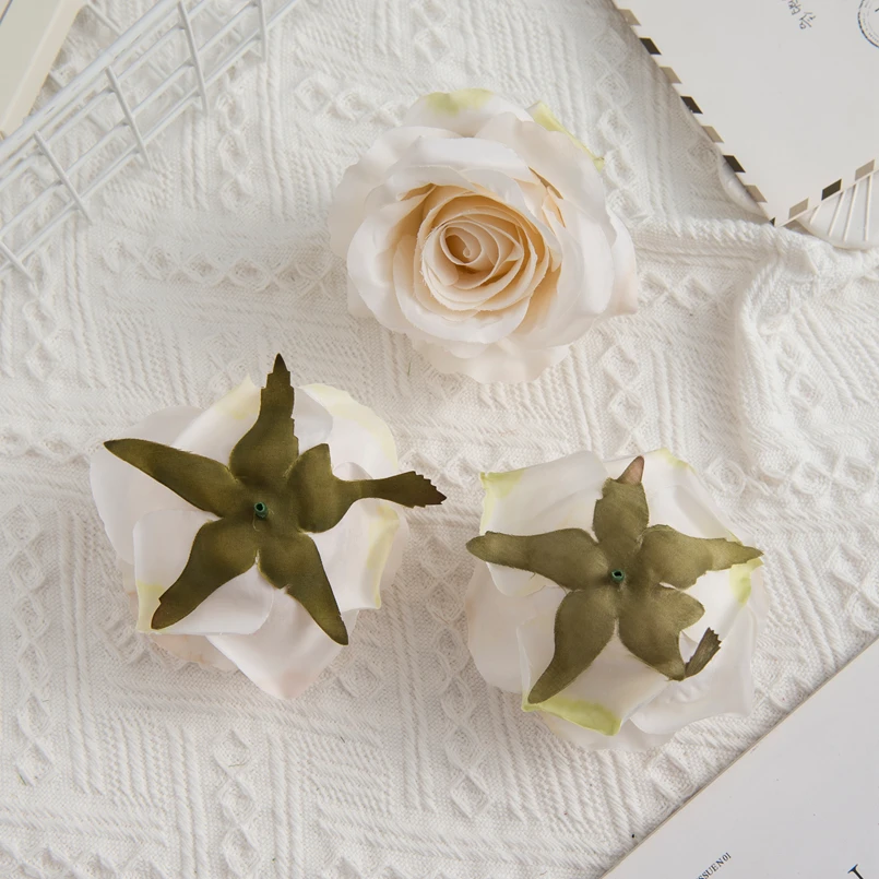 10 Stück Künstliche Blumen Großhandel Seiden-Rosen Weihnachtsbaum-Dekoration Heimdekoration Hochzeitskranz Brautzubehör Geschenkbox – Detail 6