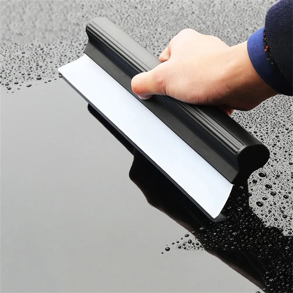 car Flexible Soft Silicone Wiper Window Cleaning Glass Scraper Silicone Handy Squeegee auto Blade Clean Scraping Film Scraper