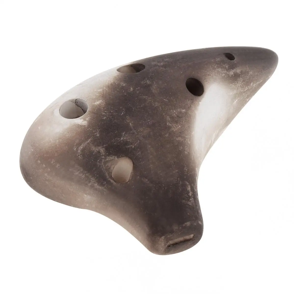 Mini flûte Soprano à 6 trous, ton C, collier Ocarina, Surface fumée, Instrument de musique avec corde de suspension