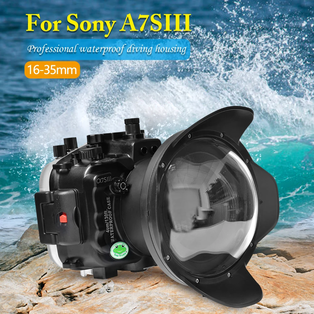 Seafrogs IPX8 Professional Waterproof Camera Housing For Sony A7SIII Underwater 40m/130fit Drifting Surfing Swimming Diving Case