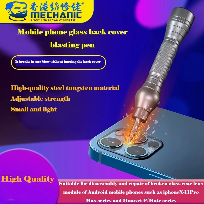 Mechaniker iRock 5 BOULDER IROCK ZURÜCK GLAS BRECHEN STIFT für iPhone Android Telefon Hintere Glas Abdeckung Gebrochen Objektiv Breaker Werkzeuge