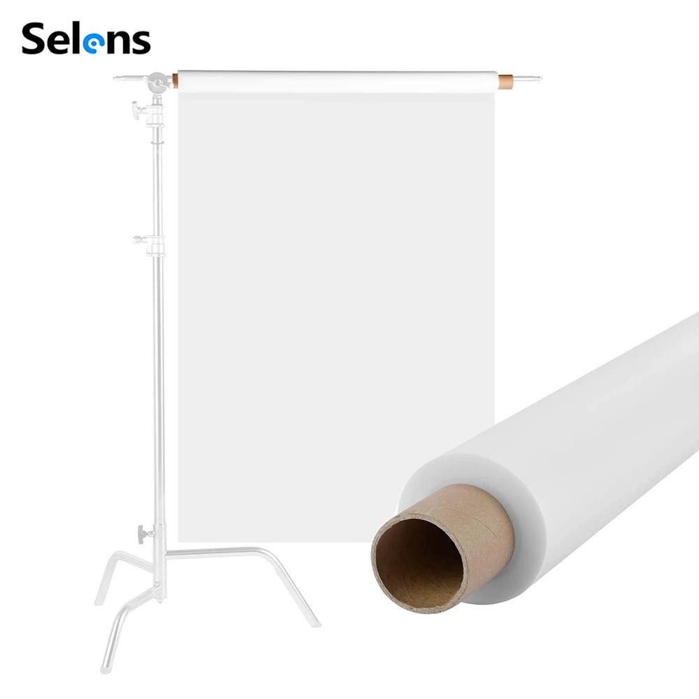 Selens 1.2x1m Diffuser Paper Photography Uniform Light Waterproof Strong Stability White Fabric Softlight Paper For Photo Studio