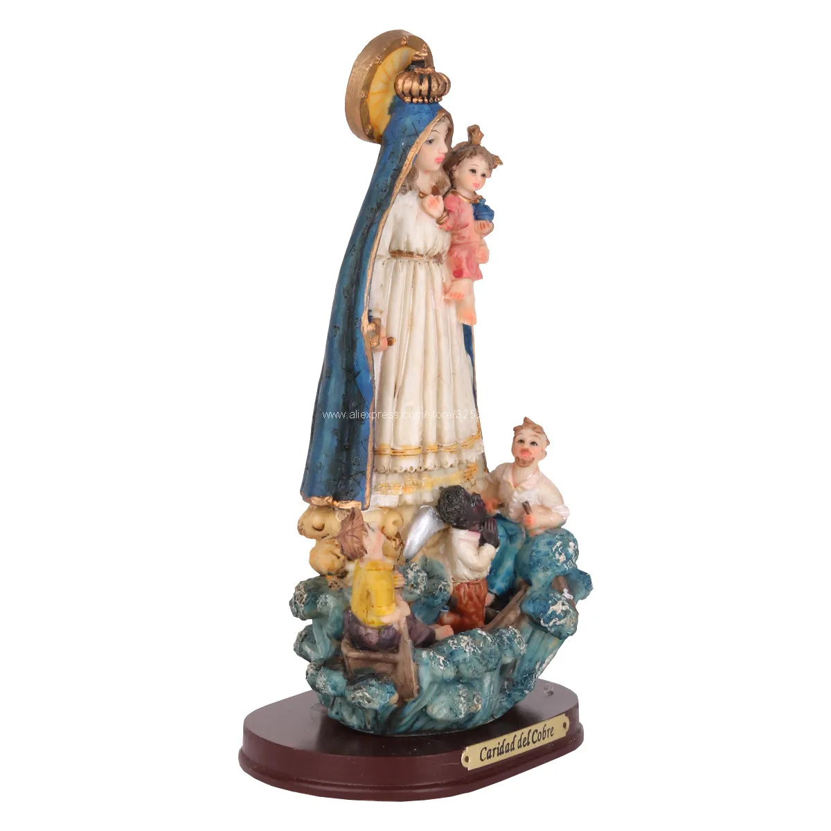 Our Lady Of Fatima Holy Figurine Virgin Mary Statue Sculpture Religious Decoration Catholic Decor Figure 22cm 8.5inch NEW