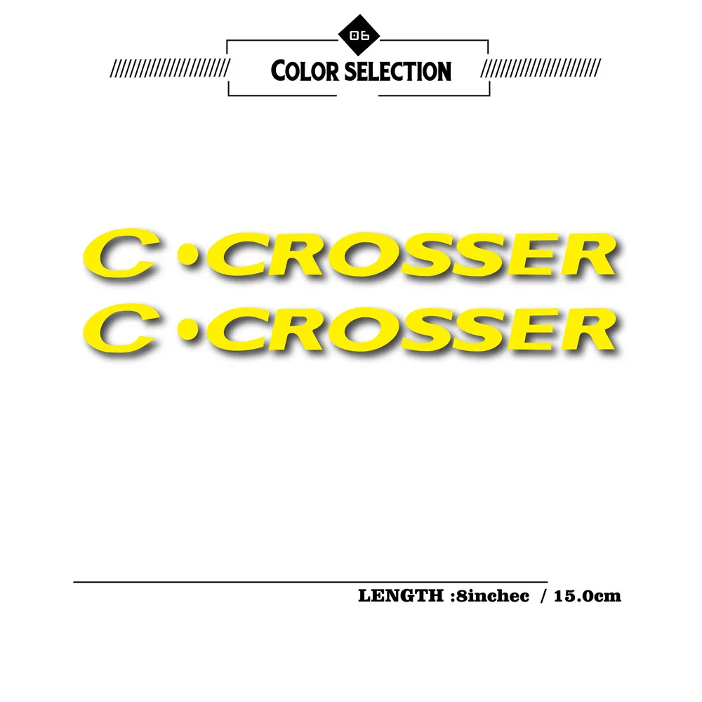 New motorcycle reflective rim logo decoration car bike sticker notebook helmet logo for citroen c-crosser c crosser C CROSSER