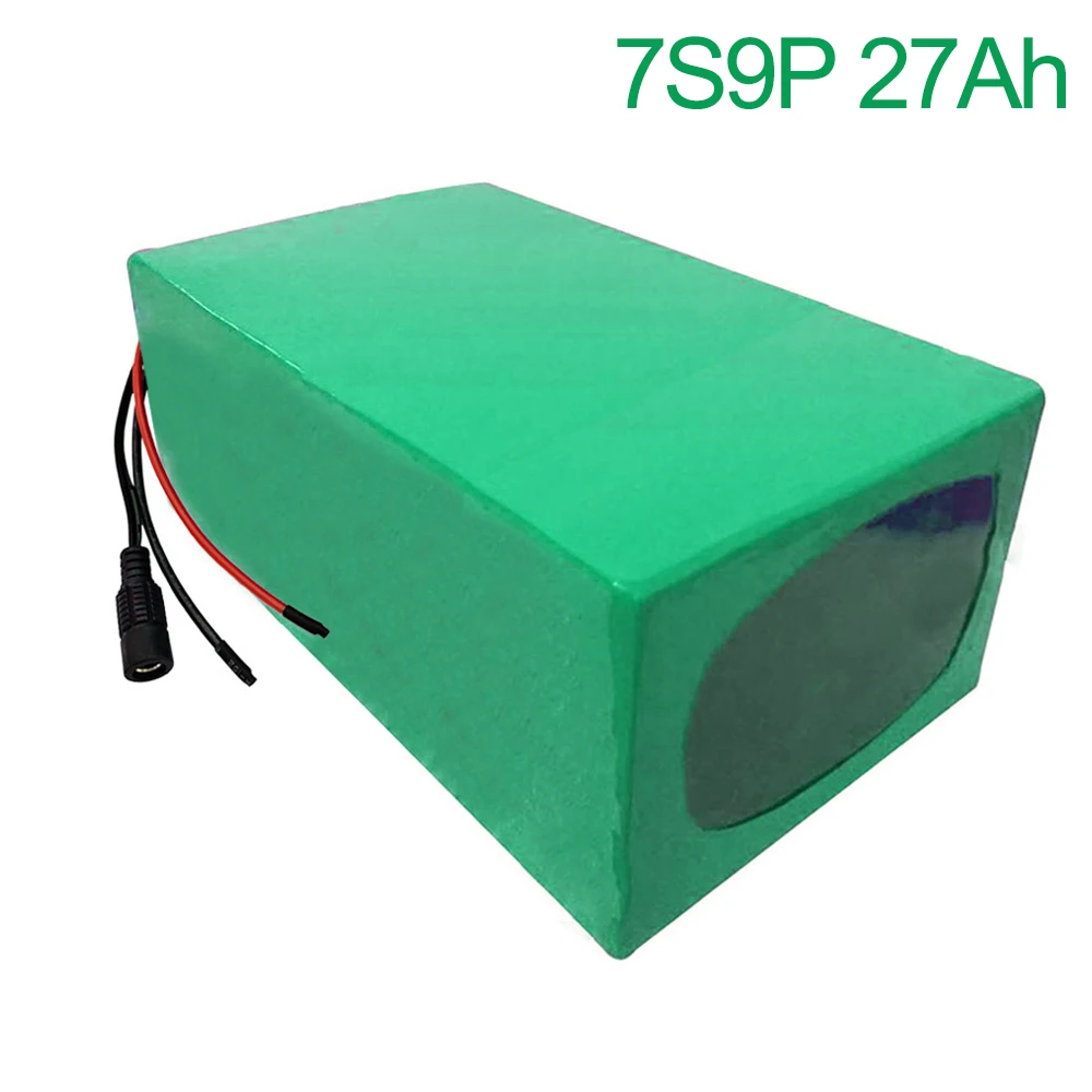 24V 27Ah 25.9V 7S9P 18650 Li-ion Bộ Pin E-Xe Đạp Xe Đạp Điện 195X115X70mm