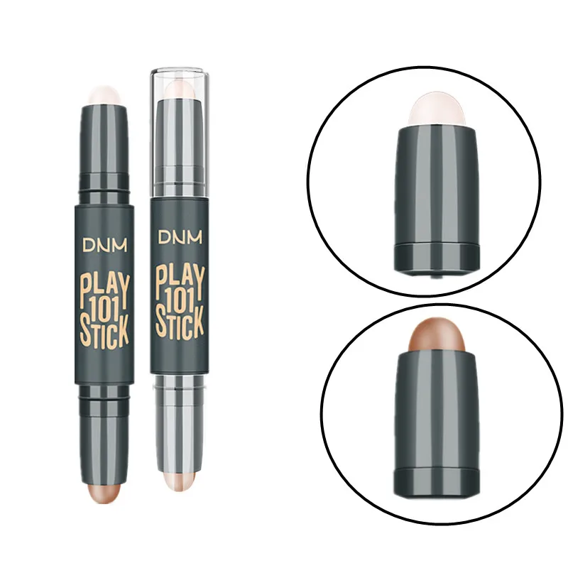 Bâton correcteur pour contour des yeux et du visage pour femme, surligneur, bronzant, crayon vert, cosmétique, maquillage 3D, T0345