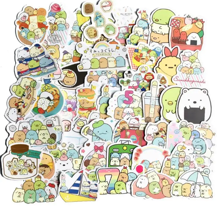 10/30/50pcs   Corner Creature Graffiti Waterproof Skateboard Travel Suitcase Phone Laptop Luggage Stickers Diy  Kids Girl Toys