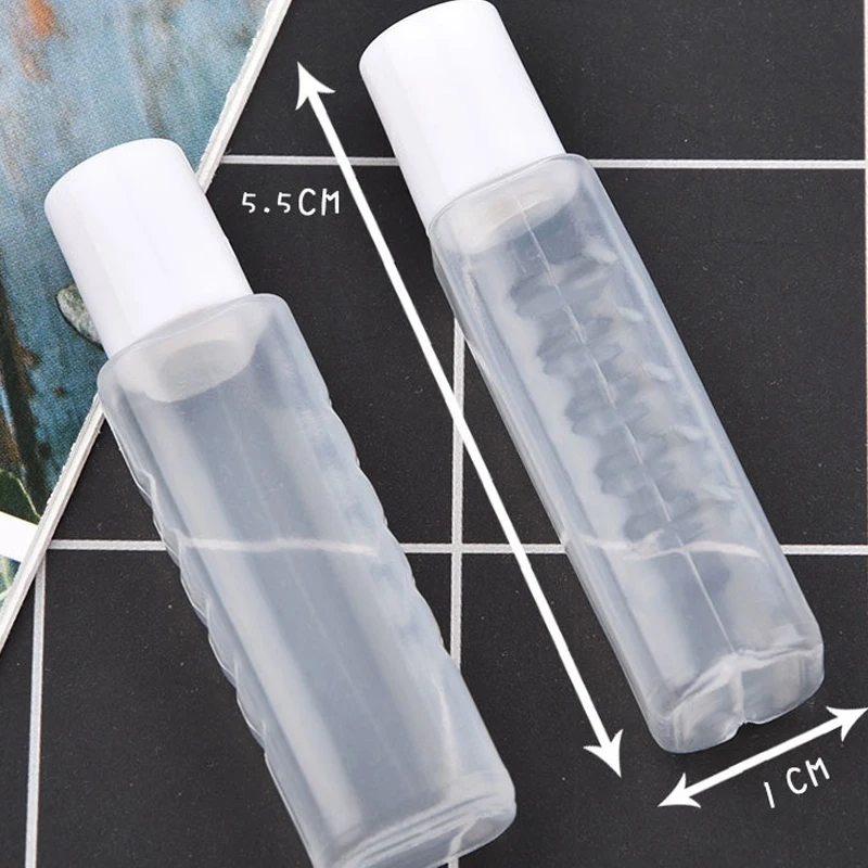 3pcs/Lot White Easy Carry Decorative Pattern Contact Lens Nursing Liquid Bottle for Toner Plastic Bottle Eyewear Accessories