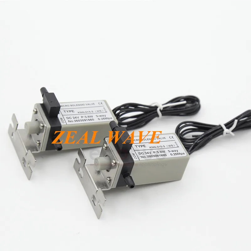 UV Flatbed Printing Machine Solenoid Valve Caishen Gongzheng Cyber Star Three-Way Valve 24V 3.8w Solenoid Valve