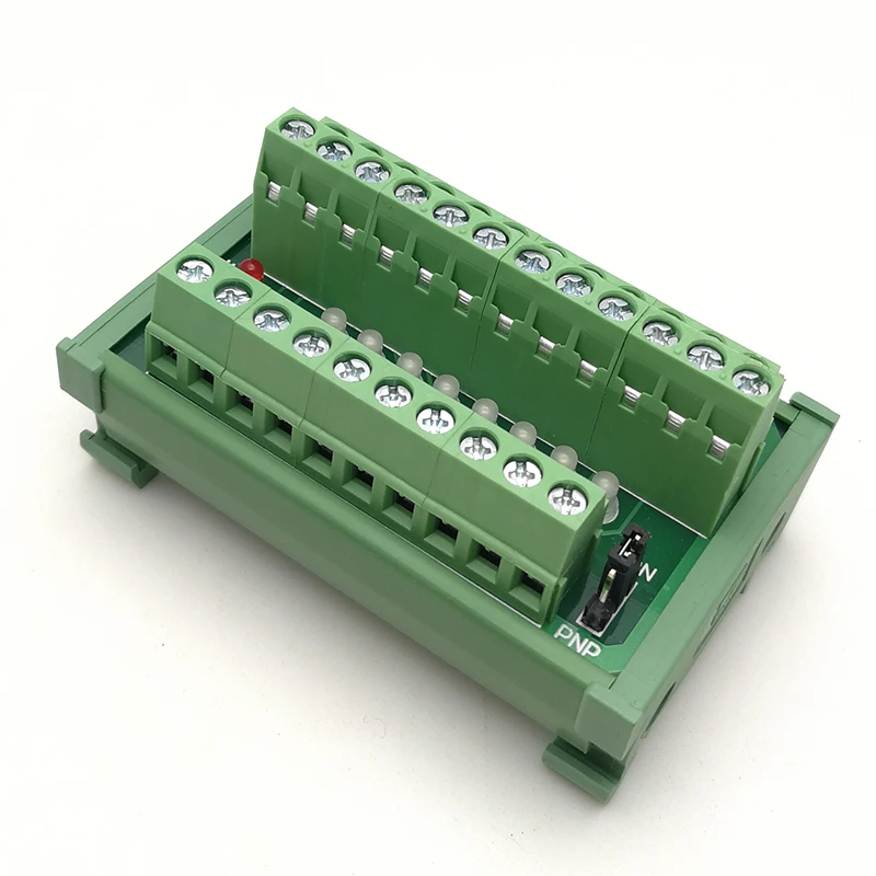 DI-8CH Sensor PLC input terminal platform can receive 8-channel 2-wire or 3-wire sensor signal