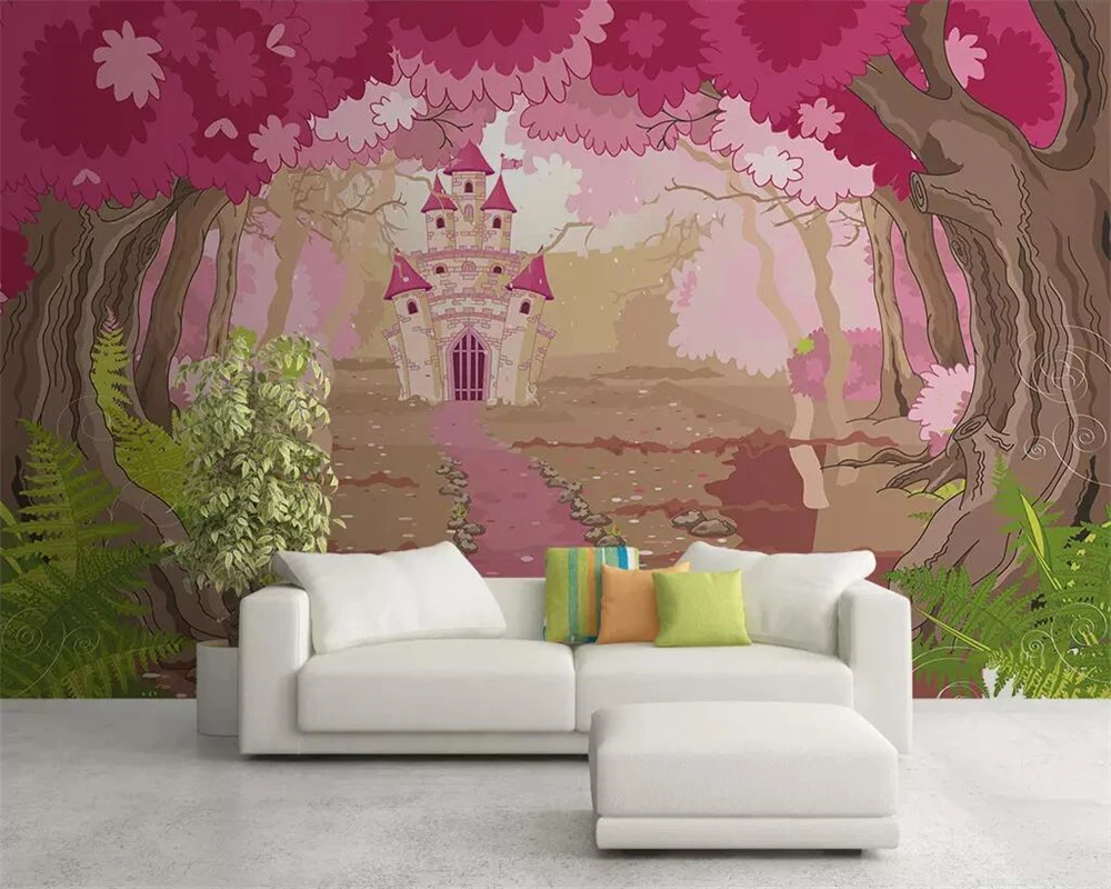 3DBEIBEHANG Wallpaper custom photo fresh and beautiful jungle fairy tale children's room background decoration wallpaper mural