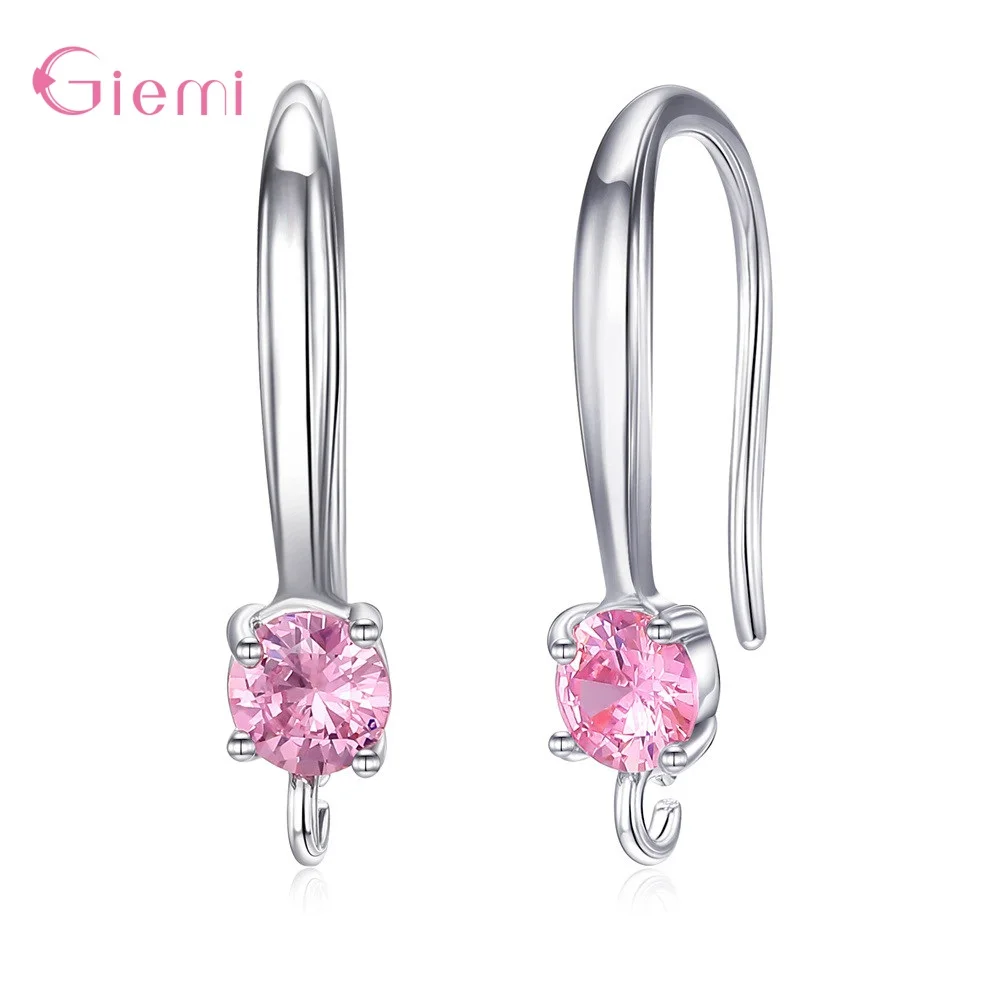 Genuine 925 Silver Earrings For Women Girls Fashion Lively Occasion Suitable Pattern Shiny Jewelry Lady Favorites