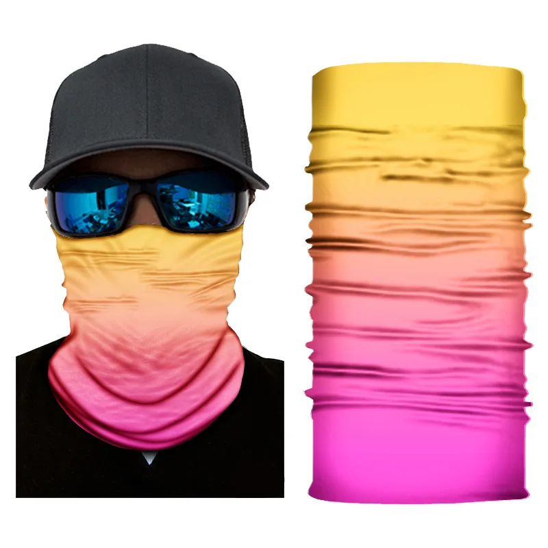 Hijab Face Shield Neck Warmer Balaclava Cycling Mask Head Scarf Sports Mask Bicycle Tube Bandanas Outdoor Running Pink