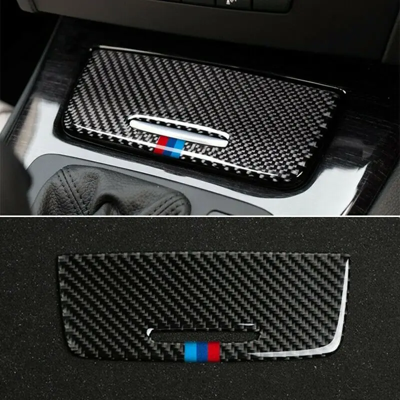 

Carbon Fiber Gear Shift Position Panel Cover Trim Strip Fit for BMW 3-Series E90 E92-2005-12 Car Panel Trim Cover Sticker Decor