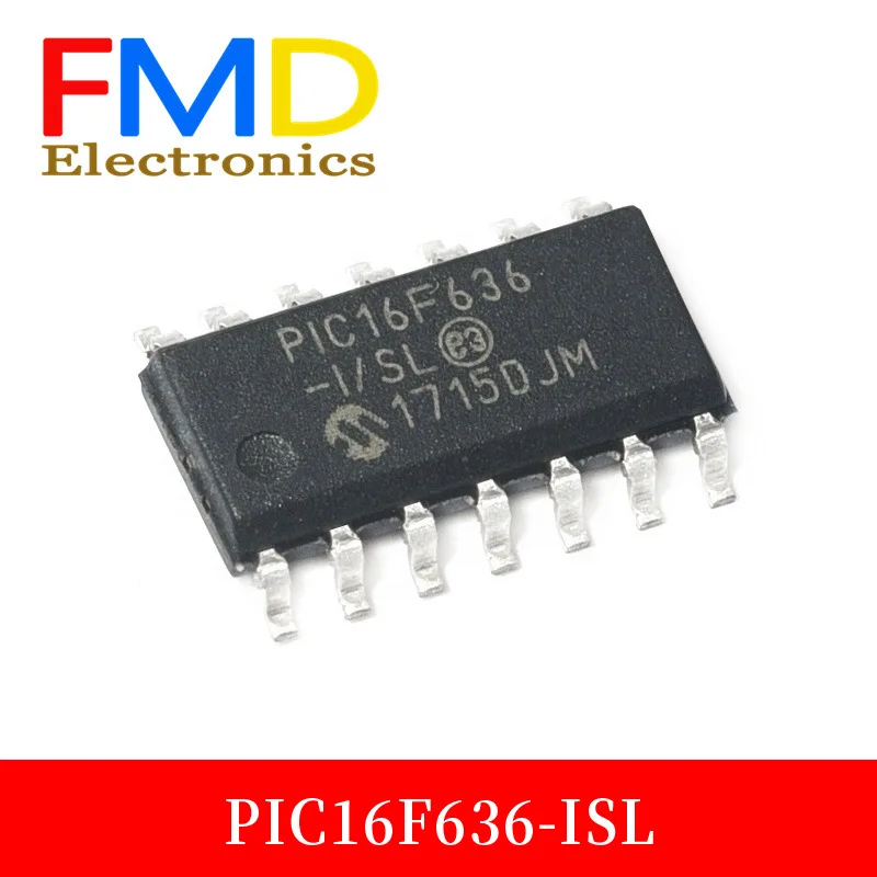 5PCS/LOT New agent PIC16F636 - ISL SOIC - 14 8-bit single chip micro controller on the spot