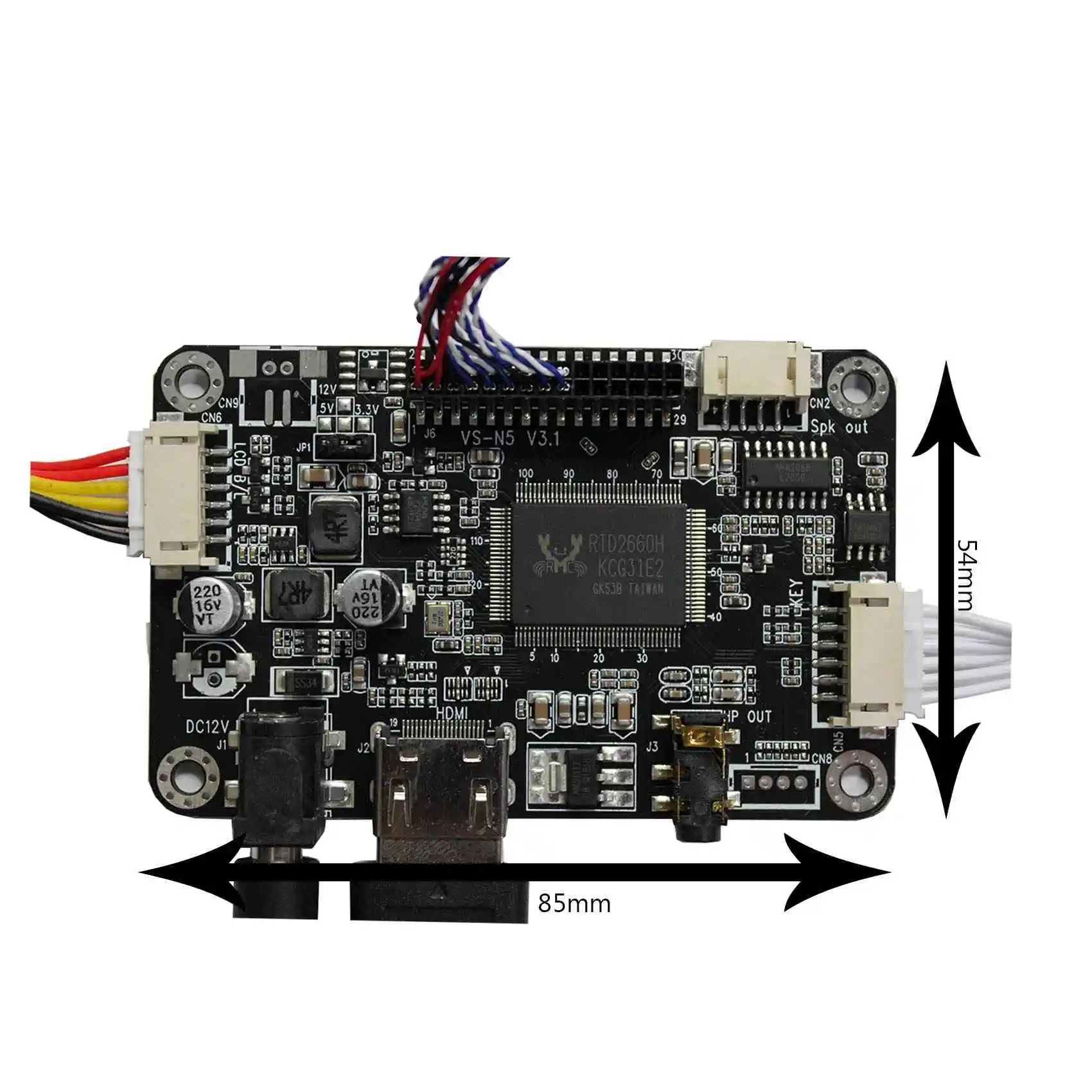 VSDISPLAY HD-MI Audio LCD Controller Board 10.4inch 1024x768 Brightness 500nit LCD Screen with Capacitive Touch panel