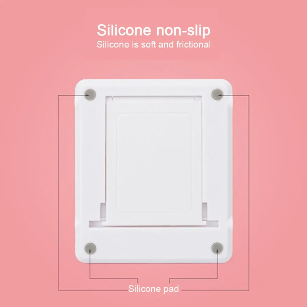 Verstelbare Tablet Stand Vouwen Lui Video Beugel Mobiele Telefoon Tablet Desktop Opvouwbare Stand Voor Pads Telefoons Wit