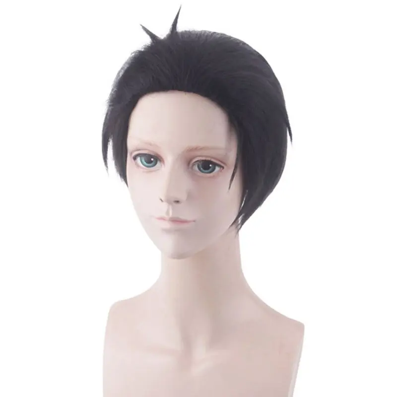 11.8" Anime Kanbe Daisuke Cosplay Wigs Millionaire Detective Kiyotaka Ishimaru Yakuza Black Hair Wig