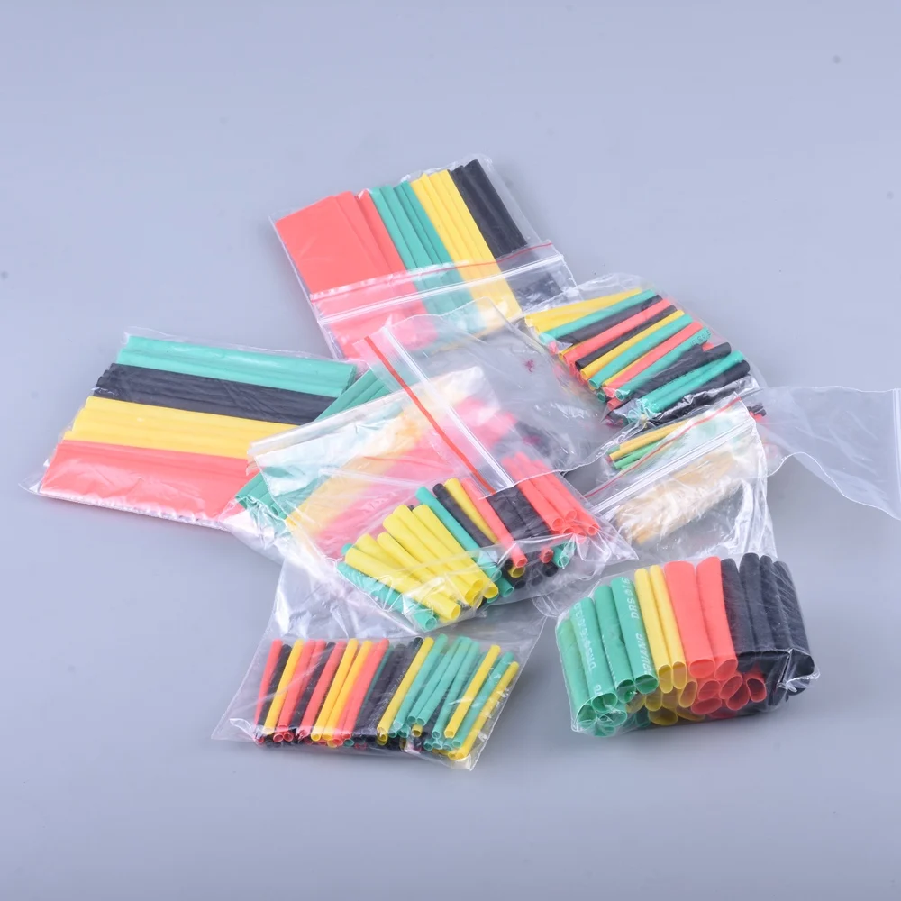 328pcs colours Polyolefin Shrinking Assorted 2：1 Heat Shrink Tube Wire Cable Insulated Sleeving Tubing Set