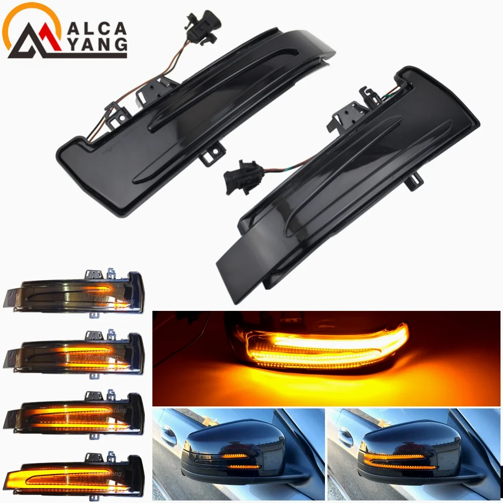 For Benz W221 W212 W204 W176 W246 X156 Dynamic Car Rear View Mirror Turn Signal Light C204 C117 X117 LED Indicator Blinker Lamp