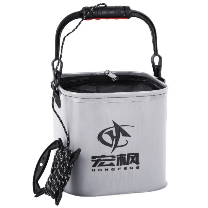 1pc EVA Folding Fishing  Bucket Fishing Dry Bags Round Square Fishing Accessories