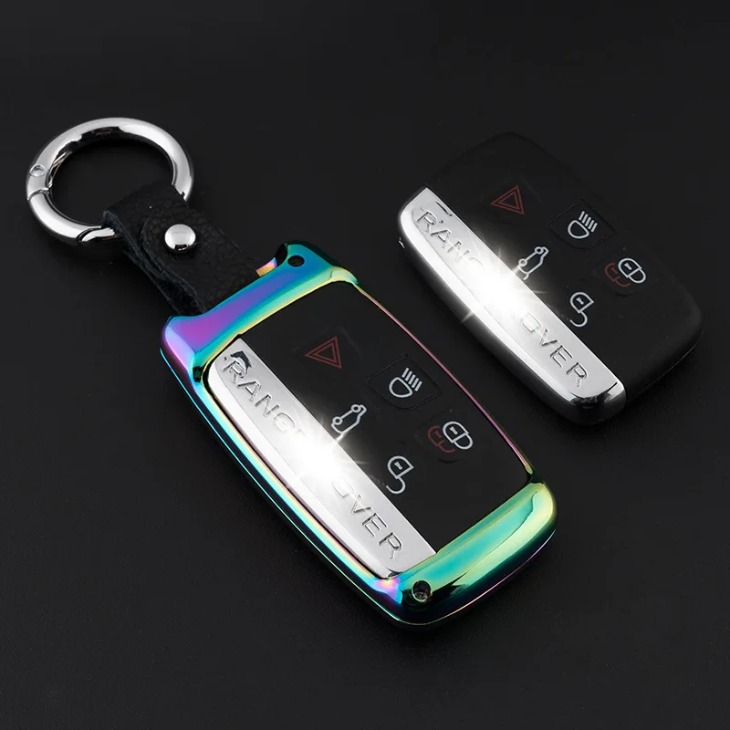 Galvanized Alloy key case cover protective shell for Land Rover FREELANDER DISCOVERY RANGE ROVER Range Rover Evoque Jaguar